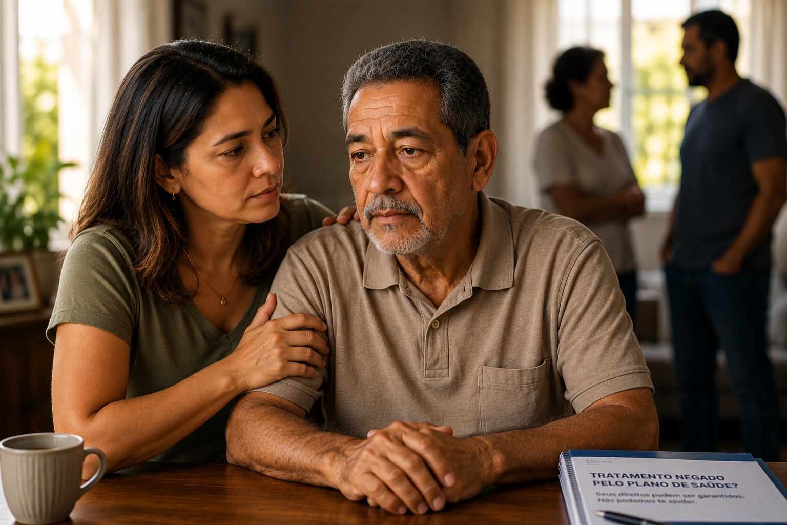 Família buscando tratamento para Alzheimer — Kisunla cobertura plano de saúde